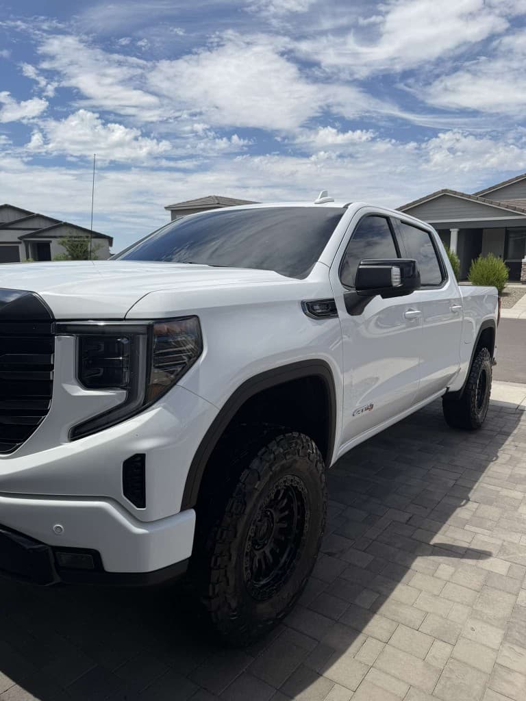 GMC Sierra AT4 after mobile exterior detailing