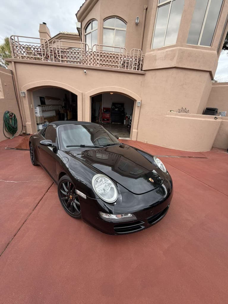 Porsche 911 Cabriolet after mobile exterior detailing