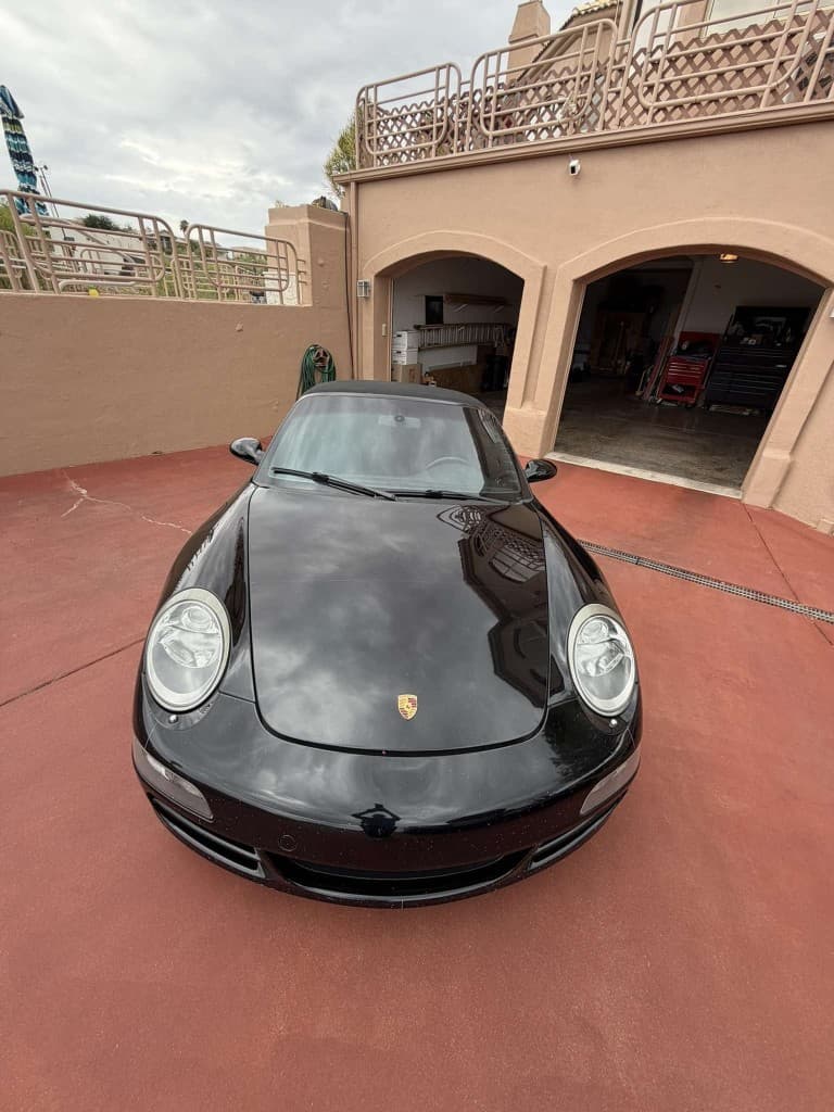 Porsche 911 Cabriolet after mobile exterior detailing
