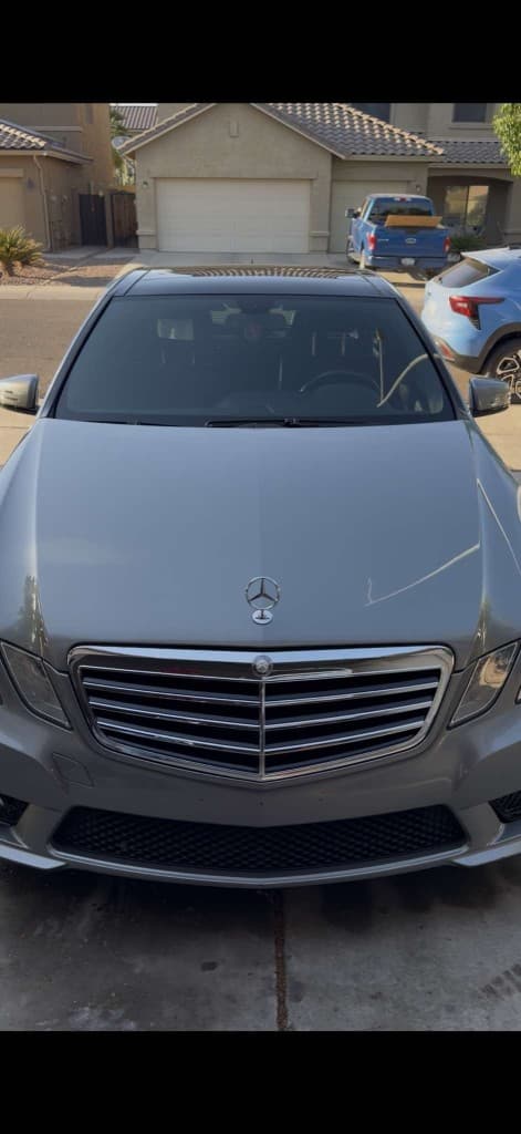 Mercedes-Benz E-Class after mobile exterior detailing