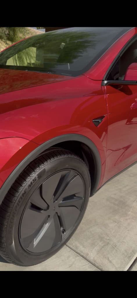 Tesla Model Y after mobile exterior detailing