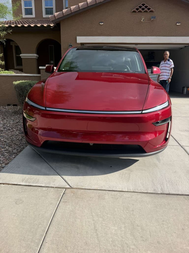 Tesla Model Y after mobile exterior detailing