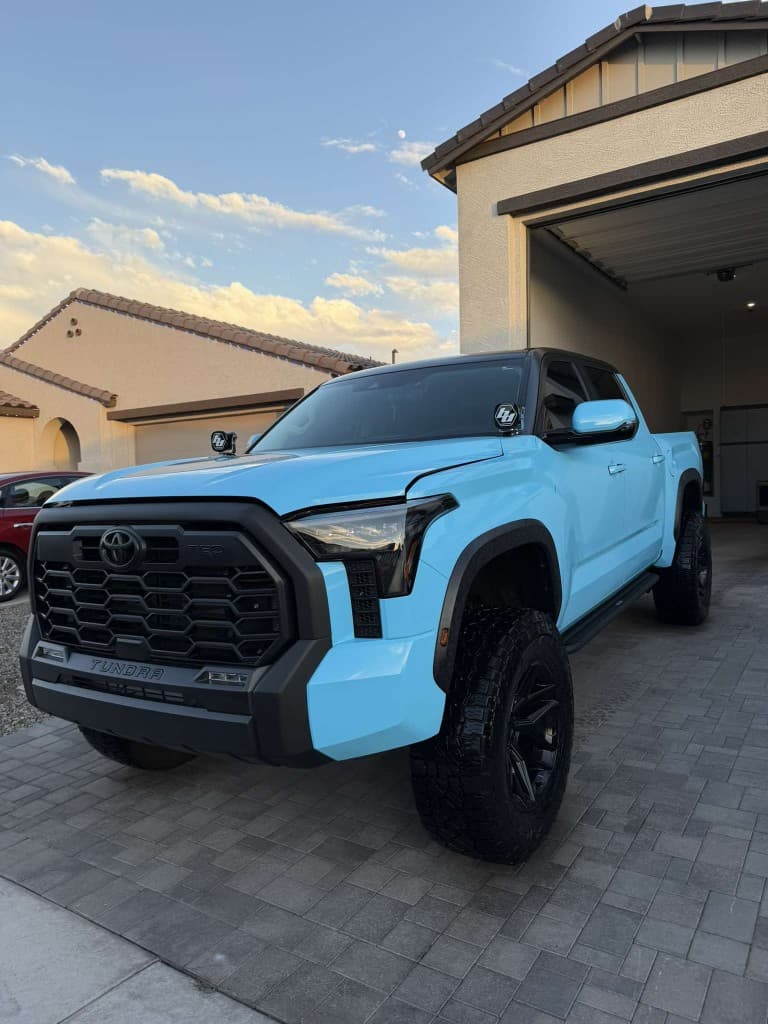 Toyota Tundra TRD after mobile exterior detailing